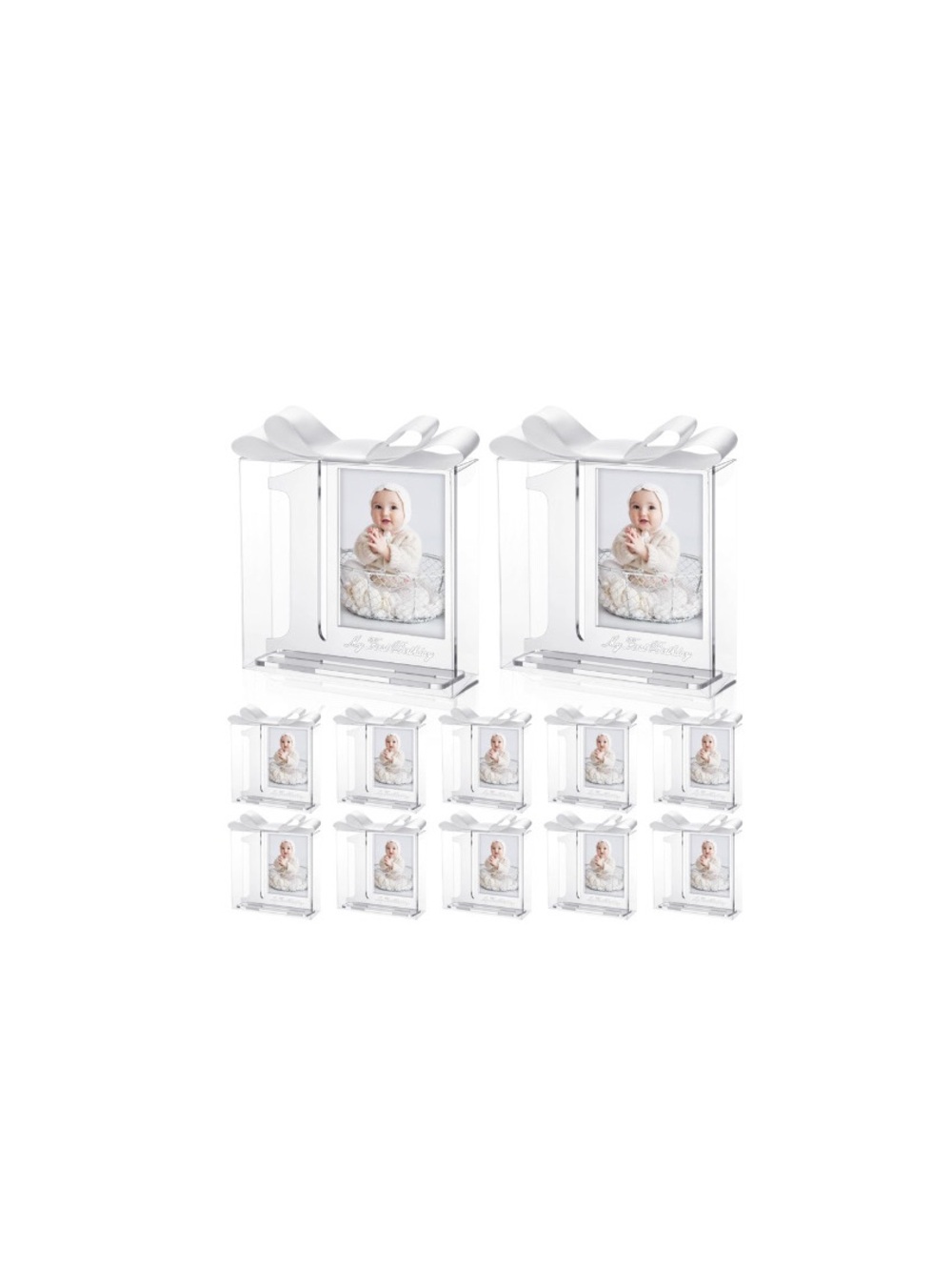 12 Pc My First Birthday Memory Frame Gift Favors